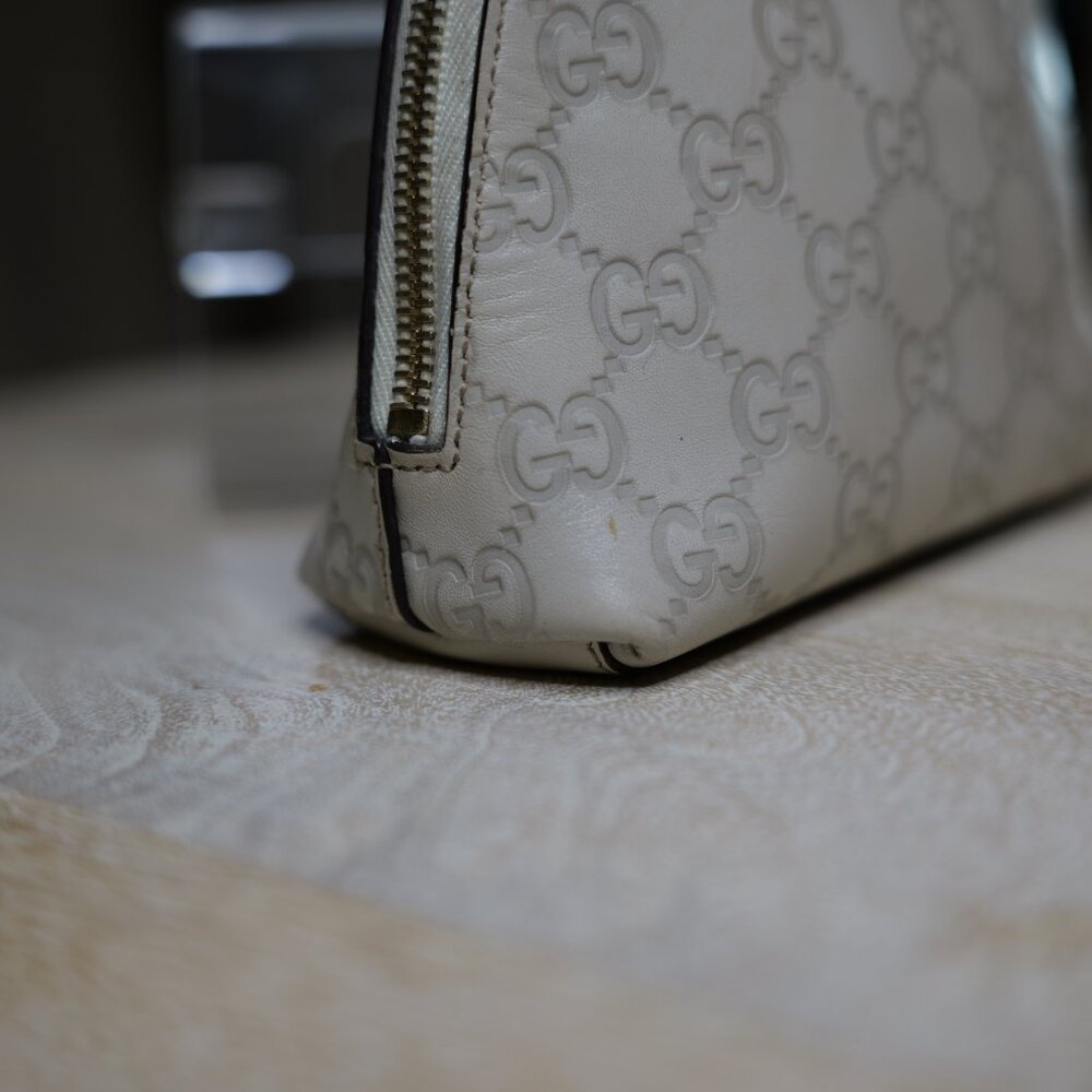 Authentic GUCCI Guccissima GG Leather Makeup Cosmetics Pouch - Picture 13 of 16